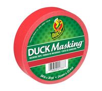 Duck Tape Red Masking Tape 24mm x 27.4m for Crafting, Decorating, Labelling
