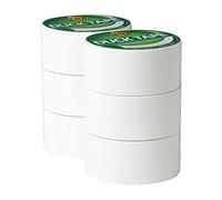 Duck Tape Solid Colours White 48mm X 18.2m, Pack of 6 | Colored Duck Tape for Arts & Crafts, Repairs & Color Coordinating Projects, 2" Wide, 6 Rolls, 120 Total Yards
