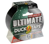 Duck Tape Ultimate Cloth Tape Black 50mm x 25m, The Ultimate High Strength Waterproof Gaffer and Duct Adhesive Cloth Repair Tape