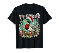 Duck The Halls Christmas Mallard Xmas Hunting Duck Women Men T-Shirt