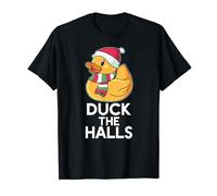 DUCK THE HALLS Funny Merry Christmas Ducks Meme T-Shirt