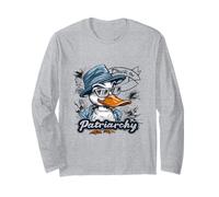 Duck The Patriarchy Funny Feminist Activist Design Long Sleeve T-Shirt