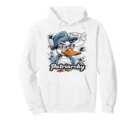 Duck the Patriarchy Funny Feminist Activist Design Pullover Hoodie