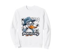 Duck the Patriarchy Funny Feminist Activist Design Sweatshirt