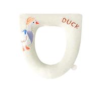 Duck Toilet Seat Cover - White Duck Bathroom Toilet Seat Cover, Comfortable, Thicker, Machine Washable Handle, Easy Installation, Soft Toilet Seat Cover, Fits Well on Your Luckxing