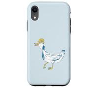 Duck wearing a safety hard hat Case for iPhone XR