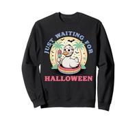 Duck Wearing Mask Eating Popsicle Funny Halloween Sweatshirt