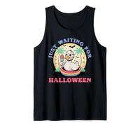 Duck Wearing Mask Eating Popsicle Funny Halloween Tank Top