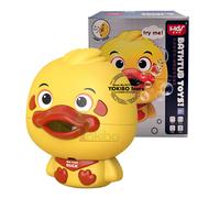 (duck with Box) Baby Bath Toys Bubble Machine Duck Crabs Frog Music Kids Bath Toy