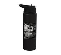 Duck with Sunglasses and Coconut Drink Stainless Steel Insulated Water Bottle