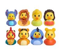 Duckalooz Disney Character Toy Ducks 8-piece Bundle Pack | 2.75-inch Tall - Includes Disney's Stitch, Simba, Tinker Bell, Moana, Hei Hei, Tigger, Eeyore, Winnie the Pooh