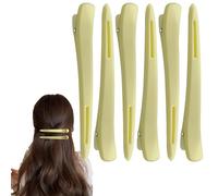 Duckbill Hair Clips - Colorful Duck Clips for Hair - 6x Portable Duckbill Clips for Styling Sectioning, Duck Bill Clips Set for Curly Hair, Straight Hair