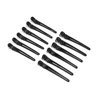 Duckbill Hair Clips Professional Sturdy Anti Slip Seamless Hair Sectioning Clips for Salon Styling Hairdresser Barber Shop Stainless Steel ABS Alloy 12Pcs