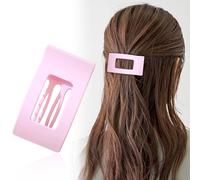Duckbill Hair Clips, Simple Elegant Solid Color Duckbill Hair Clips, Silk Touch Flat Hairclips for Women Thick/Thin Hair, Strong Hold No Slip Large Claw Clips (A10)