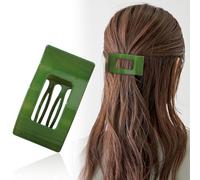 Duckbill Hair Clips, Simple Elegant Solid Color Duckbill Hair Clips, Silk Touch Flat Hairclips for Women Thick/Thin Hair, Strong Hold No Slip Large Claw Clips (A9)