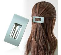 Duckbill Hair Clips, Simple Elegant Solid Color Duckbill Hair Clips, Silk Touch Flat Hairclips for Women Thick/Thin Hair, Strong Hold No Slip Large Claw Clips (A2)