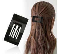 Duckbill Hair Clips, Simple Elegant Solid Color Duckbill Hair Clips, Silk Touch Flat Hairclips for Women Thick/Thin Hair, Strong Hold No Slip Large Claw Clips (A7)