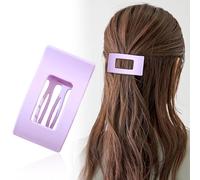 Duckbill Hair Clips, Simple Elegant Solid Color Duckbill Hair Clips, Silk Touch Flat Hairclips for Women Thick/Thin Hair, Strong Hold No Slip Large Claw Clips (A11)