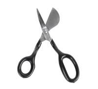 Duckbill Napping Shear, 7 Inch Stainless Steel Duckbill Scissor for Carpet Pile Trimming, Ergonomic Applique Scissor with Sharp Paddle Blade for Embroidery Arts Crafts