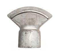 Duckbill Nozzle Flat Fan Spray Head Broad Spray Pattern High-Temperature Resistant Silver Metal Fits Standard Fittings Industrial Cooling Drying Clea Aluminum Alloy Style E - 1.5-inch Internal Thread