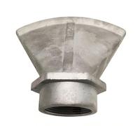 Duckbill Nozzle, High-Temperature Resistant Flat Fan Spray Head for Water Cooling & Air Blow, Wide Thickened Metal Jet Tip for Garden Industrial Aluminum Alloy Style C - 1.5-inch Internal Thread