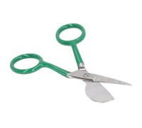 Duckbill Scissors, 5.5 X 12cm Stainless Steel Applique Scissor Fabric Scissors Sewing Embroidery Napping Shears Duck Bill Knife Edge for Sewing(Green)