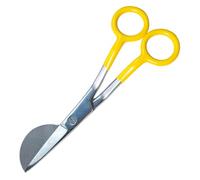 Duckbill Scissors - Stainless Steel Application Blades with Angled Knife Handle | Double Bent Offset Scissors Curved Duckbill Edge Shape Steel