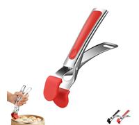 Duckbill Type Anti-scalding Clip, Household Kitchen Anti-Slip Bowl and Plate Clip, Multi-Functional Bowl Clip with Vessel Opener, Durable Tools for Home Kitchen (Red)