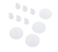 Duckbill Valves and Silicone Membrane Replacement Parts, 6pcs Duckbill Valves 4pcs Silicone Diaphragms Compatible with M5 Breastpump, Washable