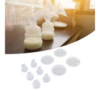 Duckbill Valves Membrane Silicone Replacement, 4 Membranes & 6 Duckbill Valves, Soft & Safe Silicone, Leak-Proof, Replacement Parts for Portable Electric Breast Pumps, Fits