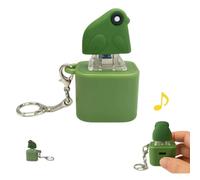 Duckeys Croaking Sound Fidget Toy,Rechargeable Quacking Duck Keychain,Quacking Duck Stress Reliever With Colorful Lights, Fun & Portable Anxiety Relief Toy, For Bags Purses Backpacks (frog-1pc)