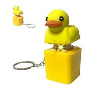 Duckeys, Duck Fidget Toy, Duckeys Fidget Keycap for Stress Anxiety Relief with Colorful Lights, Duckies Keychain Fidget Toy That Quack for School Office Keycaps Anxietys Relief Toy