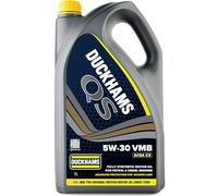 Duckhams QS 5W-30 VMB Fully Synthetic Engine Oil 5 Litres, ACEA C3, VW 504/507, Mid SAPS for Petrol & Diesel Vehicles, Premium Motor Oil for VW, Audi, BMW, MB, Porsche For Protection & Performance