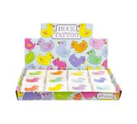 DUCKIEZ 12 pack of Temporary Tattoos. Individual design. Perfect Kids Party Bag Filler, School Fete and Summer Fun! (Duck, 1 Pack)