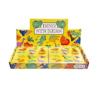 DUCKIEZ 12 piece sticker sheet. Fantastic as a party bag filler or a kids gift! (Dinosaur, 1, Count)
