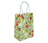 DUCKIEZ Recyclable Paper Gift Bags. Party Bags with Handles. Birthday Party Favour. (Farm Animal, 1 Bag)
