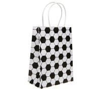 DUCKIEZ Recyclable Paper Gift Bags. Party Bags with Handles. Birthday Party Favour. (Football, 1 Bag)