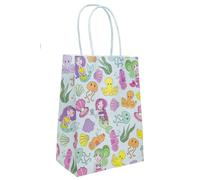 DUCKIEZ Recyclable Paper Gift Bags. Party Bags with Handles. Birthday Party Favour. (Mermaid, 1 Bag)