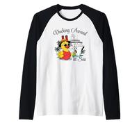Ducking Around at Sea Cruise Ducks Season Cocktails Ship Fun Raglan Baseball Tee
