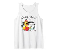 Ducking Around at Sea Cruise Ducks Season Cocktails Ship Fun Tank Top