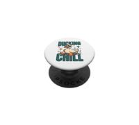 Ducking Chill Funny Cool Duck Sunglasses Vibe PopSockets Adhesive PopGrip