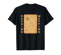 Ducking Mapping Cruise Ducks Compass Nautical Chart Fun T-Shirt