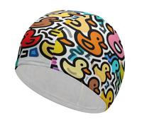 Duckling Doodle Swim Cap High Elasticity Anti Slip Waterproof Comfortable Swim Hat Bathing Cap for Men Women