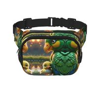 Duckling Printed multifunctional waist bag, unisex trendy messenger bag, travel sports storage bag