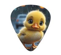 duckling standing Printed pick set - 12 pieces, thin, medium and thick guitar picks, suitable for guitar, bass, electric guitar and ukulele