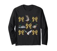 Ducks Camo Bows - Waterfowl Hunting Lover Small Game Hunter Long Sleeve T-Shirt