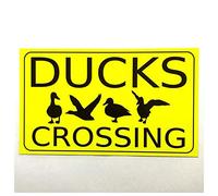 Ducks Crossing Sign Wall Plaque Or Hanging Duck Farm Country Road Gate Poultry Tin Sign 8x12 inches