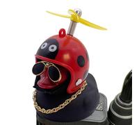 Ducks for Cars, Small Car - Mini Rubber for Car Decoration, DIY with Propeller Hat, Dashboard Accessories, Motorcycle and Bike Accessories