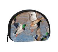 Ducks Hunting, Women's Storage Bag Shell Makeup Bag Small Coin Purse Shell Change Pouch