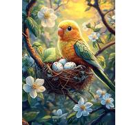 Ducks in A Nest with Eggs 300 Piece Jigsaw Puzzle for All Ages Wildlife Pet Jigsaw Evening Relaxation Routine Vibrant Puzzle Stress Relief Home Decor 300 PCS